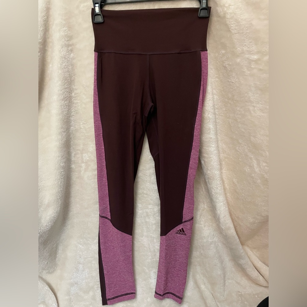 Adidas Burgundy and Pink Leggings